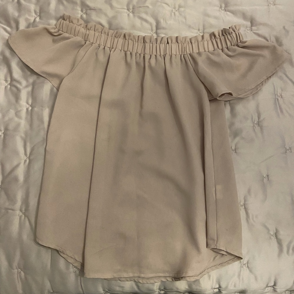 Chiffon Off The Shoulder Top